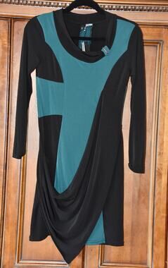 2026 DEUX MILLE VINGT SIX Adisson Long Sleeve Jersey Dress Size One NEW!!!